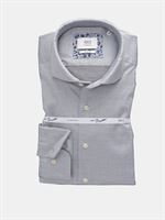Eterna sølvgrå by1863 premium skjorte Super Soft Two Ply vævning. Slim Fit 2312 35 YS82